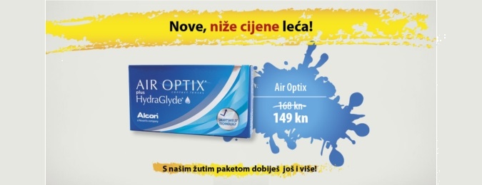 Nova, niža cijena Air Optix kontaknih leća